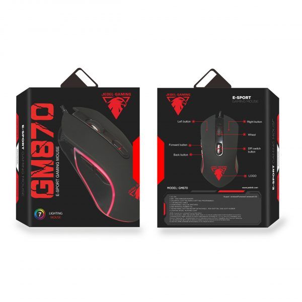 “Gaming Mouse Jedel Gm870 RGB Macro” Oyun siçanı