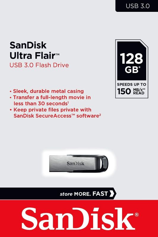 32 Gb USB3 Sandisk Ultra Flair Flash Drive 150 Mbps