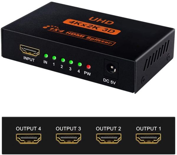 Hdmı splitter 1x4