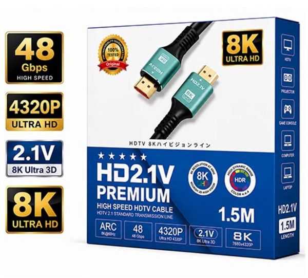 8K HDMI kabel 1,5 metr