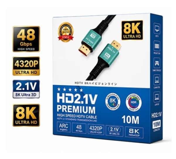 8K HDMI kabel 10 metr