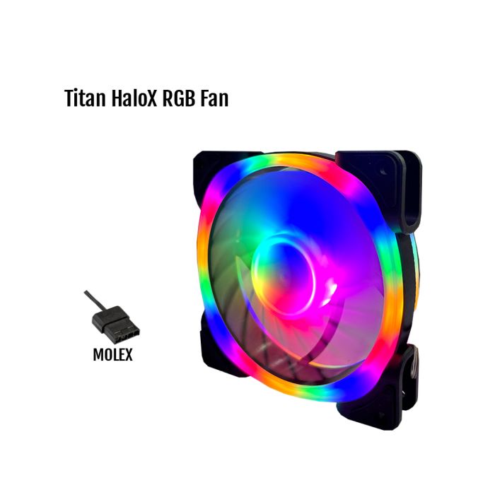 Titan HaloX RGB Molex Fan (Black)