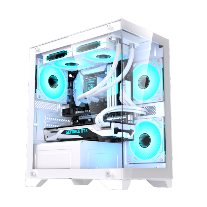 Gaming case  LovingCool T2 M-Atx Aquarium Case (Black)