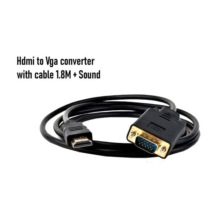 Konvertor " Hdmi to Vga 1.8M kabel + Sound