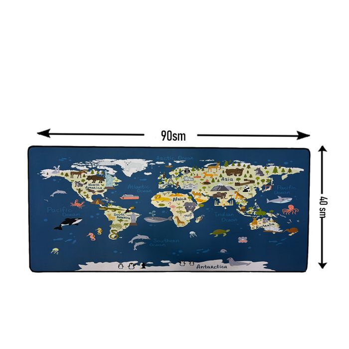 Mousepad Map Animal Speed  90x40sm