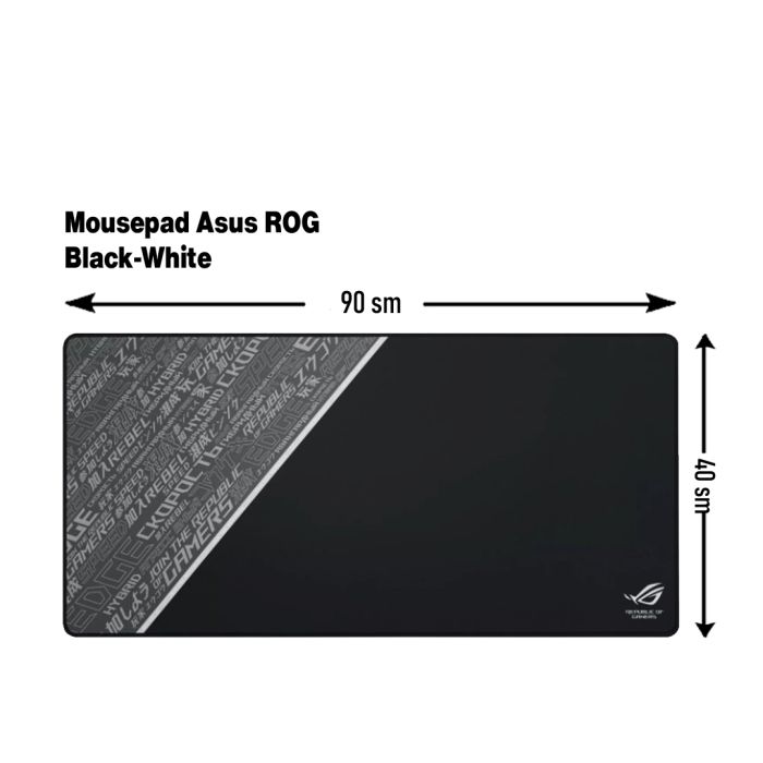 Mousepad Asus ROG Black-White Speed  90x40sm