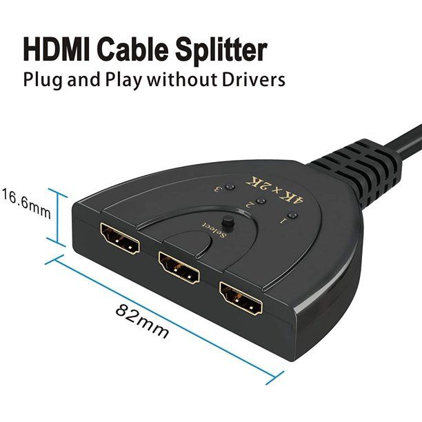 Hdmı splitter kabel 1 to 3
