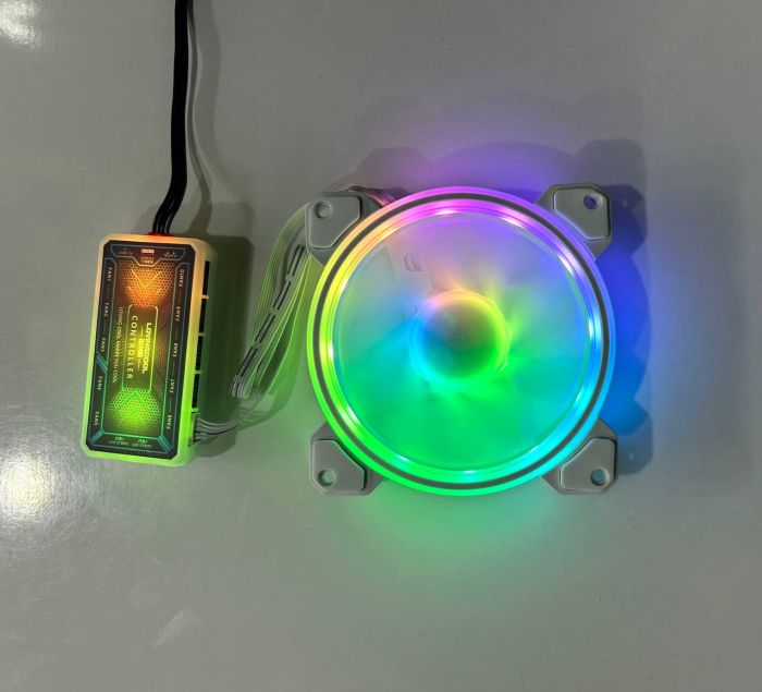 RGB Case Kuler "Loving Cool W-1200" 6 pin White