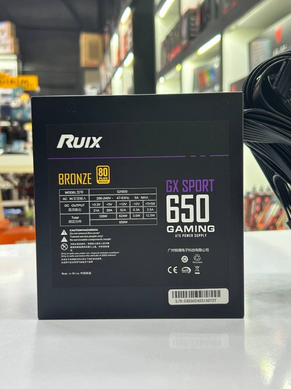 Qida bloku "Ruix GX650 650 Watt 80+ Bronze"