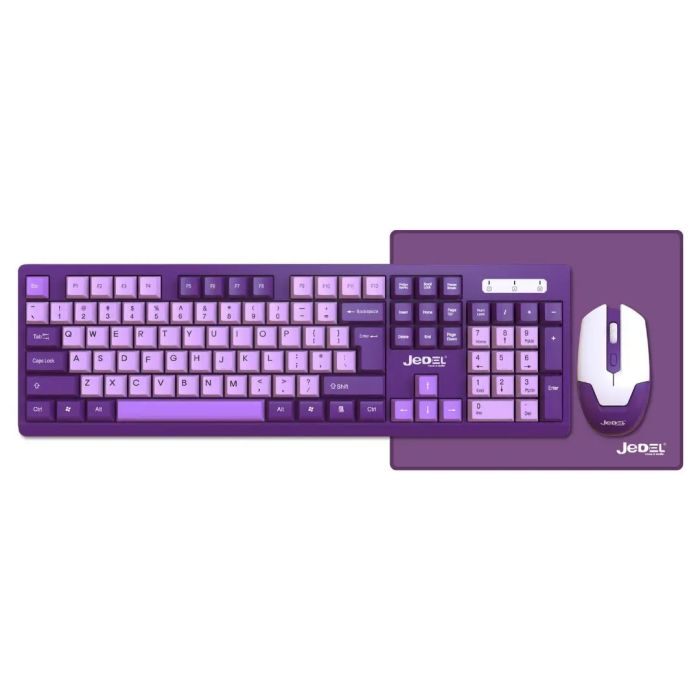 Klaviatura dəsti '' Jedel WS737 Wireless Purple ''