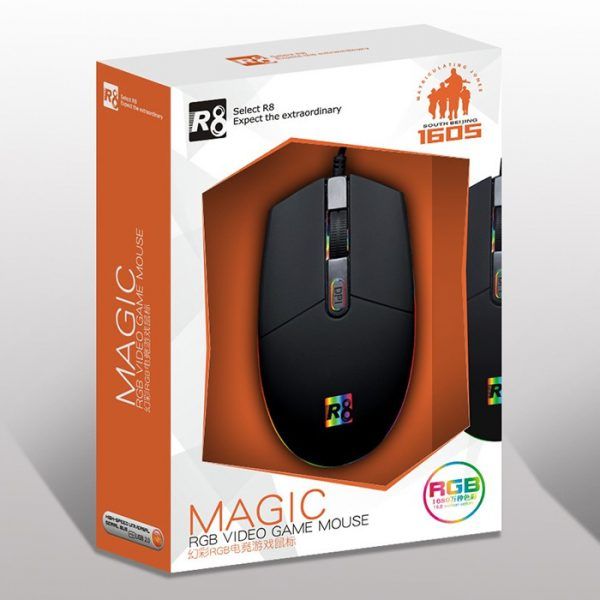  Mouse - “R8 Magic 1605” işıqlı Rgb Gaming Mouse 