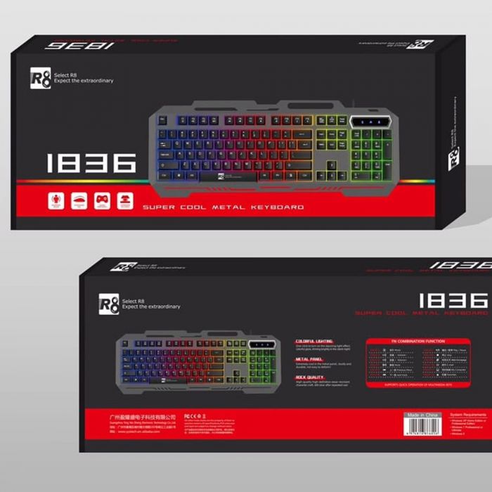 Klaviatura - İşıqlı klaviatura “R8 Led 1836”