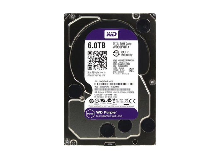 Sərt disk "WD Purple" HDD (Hard Disk) 6 TB, 3.5 SATA