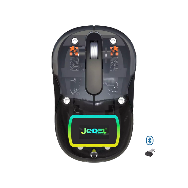 Kompüter siçanı "Jedel WD141 Black Wi-Fi & Bluetooth Rechargable"