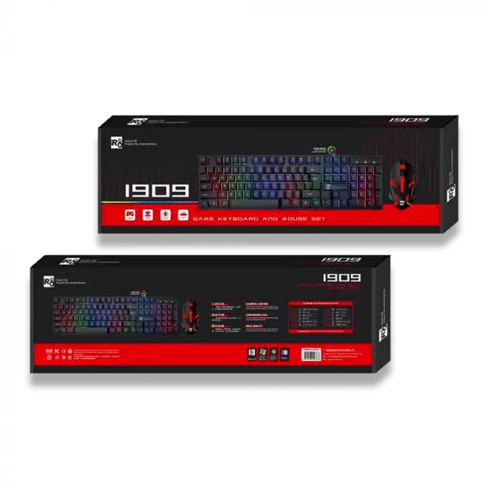İşıqlı klaviatura və siçan “R8 Led 1909”