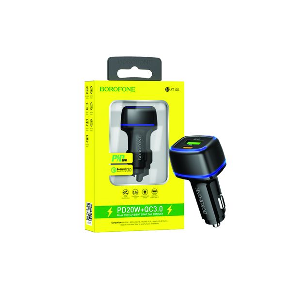 Avto adapter "Borofone BZ14A"