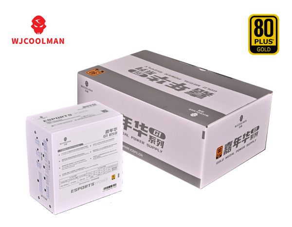 Qida bloku "WjCoolman G1 850Watt 80+ Gold (White)"