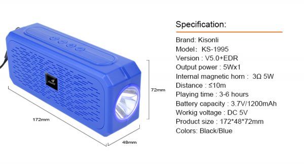 Dinamik-Bluetooth dinamik KS1995 (səs gücləndirici)