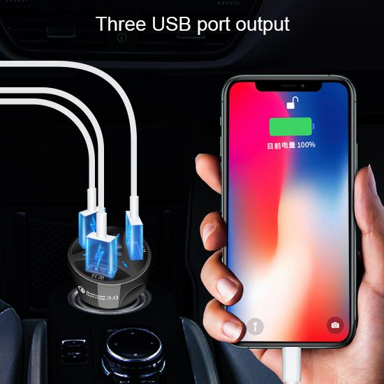 “QC3.0” sürətli doldurma avtomobil şarj cihazı