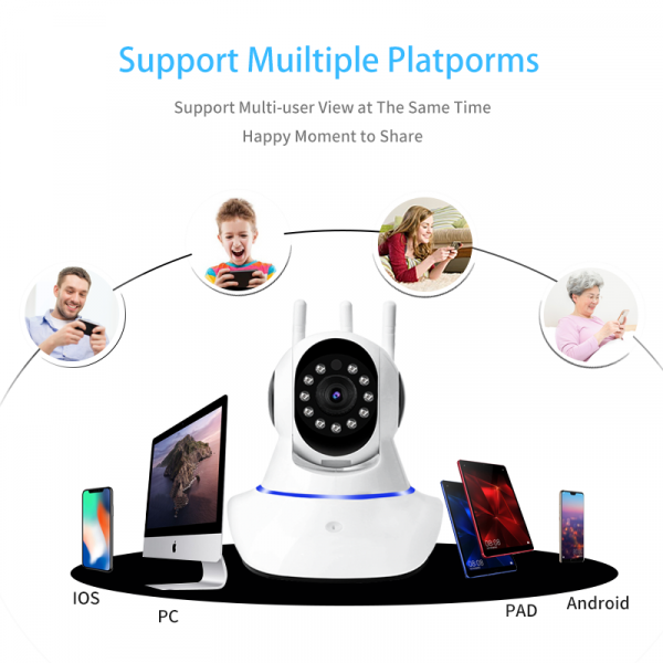 Smart IP Camera wifi V380 360° təhlükəsizlik kameraları