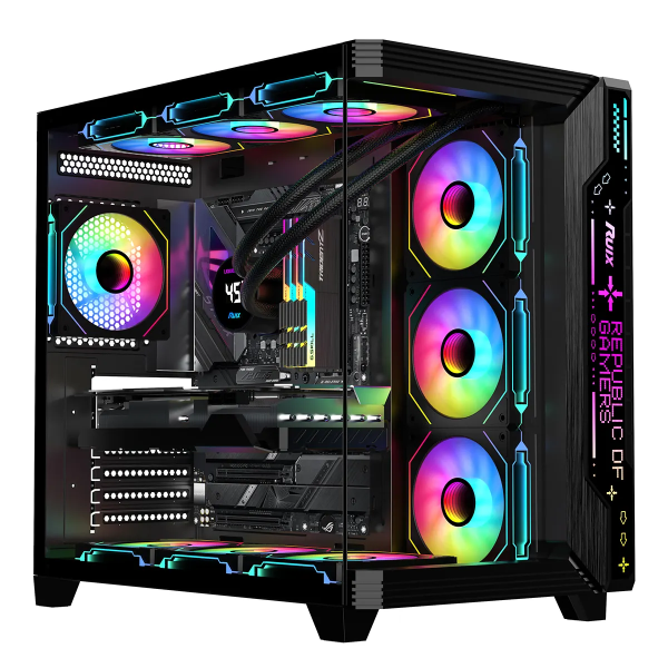 Gaming Case " Ruix Aerospace Ultra Rgb Aquarium ATX"