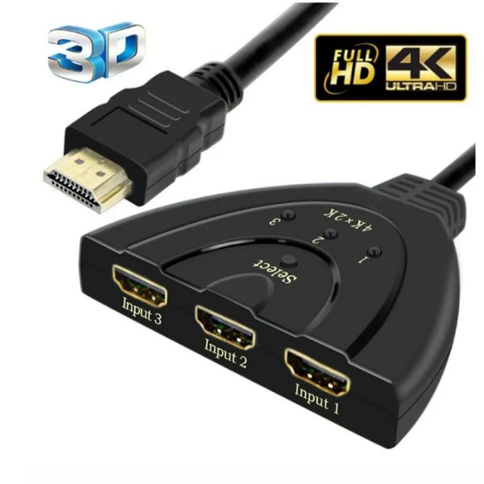Hdmi Switch 3 Port Ultra HD 4K
