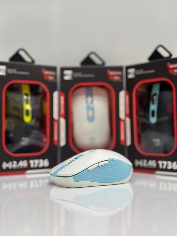 R8 1736 Wireless Mouse White-Blue