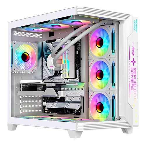 Gaming Case White Ruix Aerospace Ultra Rgb Aquarium ATX