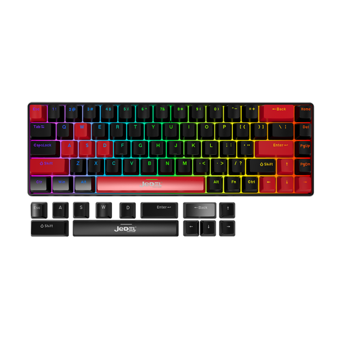 Jedel KL141 Mexaniki klaviatura Drinkey Red Switch (səssiz)