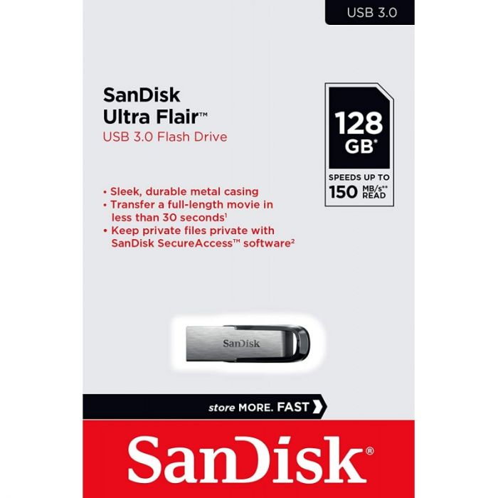 Flaş kart Sandisk 128GB Usb 3.0 Ultra Flair  USB Toplayıcı