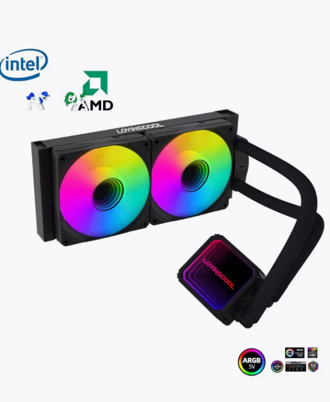 Argb Cpu Kuler " LovingCool LC-B240-K 240 Black"
