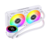 Argb Cpu Kuler " LovingCool LC-W240-T2 240 with Temp. Display (White)"