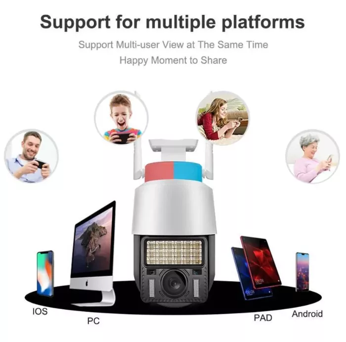 Smart İP Camera C166-HD 4G  5MP WIFI PTZ