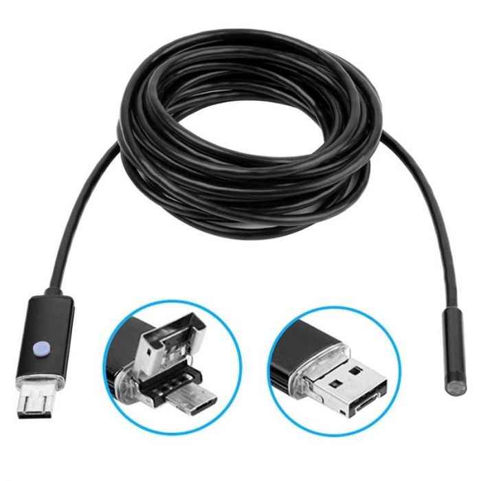 Endoskop kamera 5.5mm "AN100 sərt kabel" 3.5 Metr