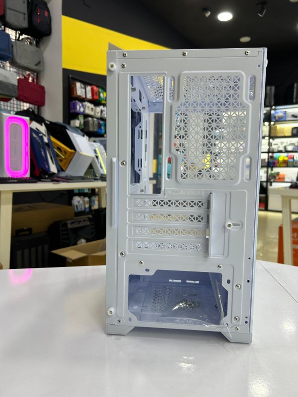 Gaming Case "WjCoolman Rhombic M-Atx Aquarium White"