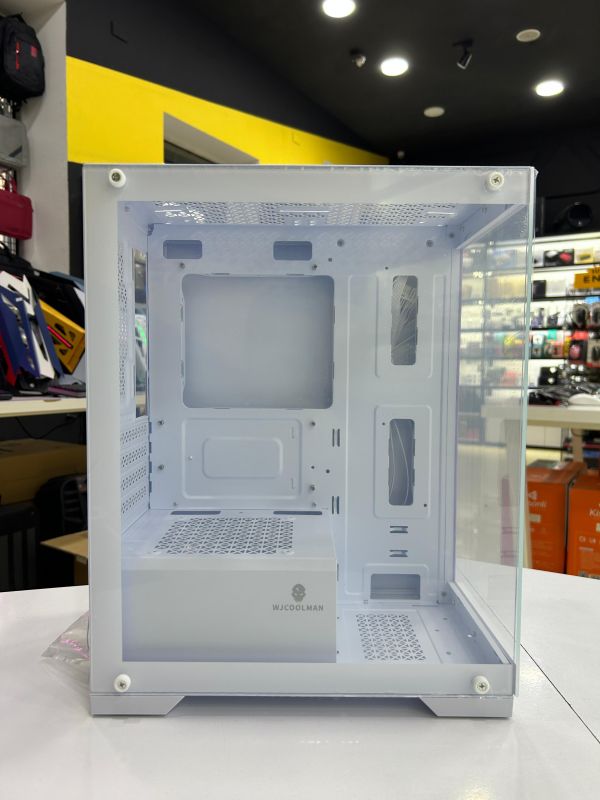 Gaming Case "WjCoolman Rhombic M-Atx Aquarium White"