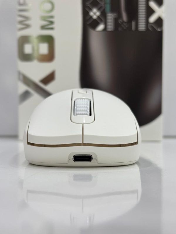 Kompüter siçanı "T-Wolf X8 Wireless Rechargable White"