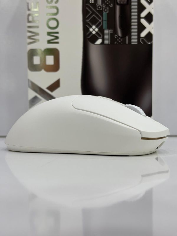 Kompüter siçanı "T-Wolf X8 Wireless Rechargable White"