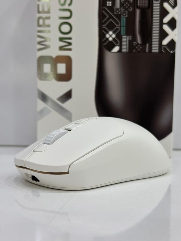 Kompüter siçanı "T-Wolf X8 Wireless Rechargable White"
