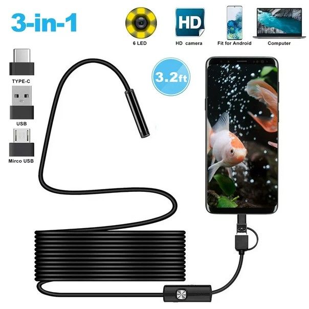 Endoskop kamera 5.5mm "AN100 sərt kabel" 3.5 Metr
